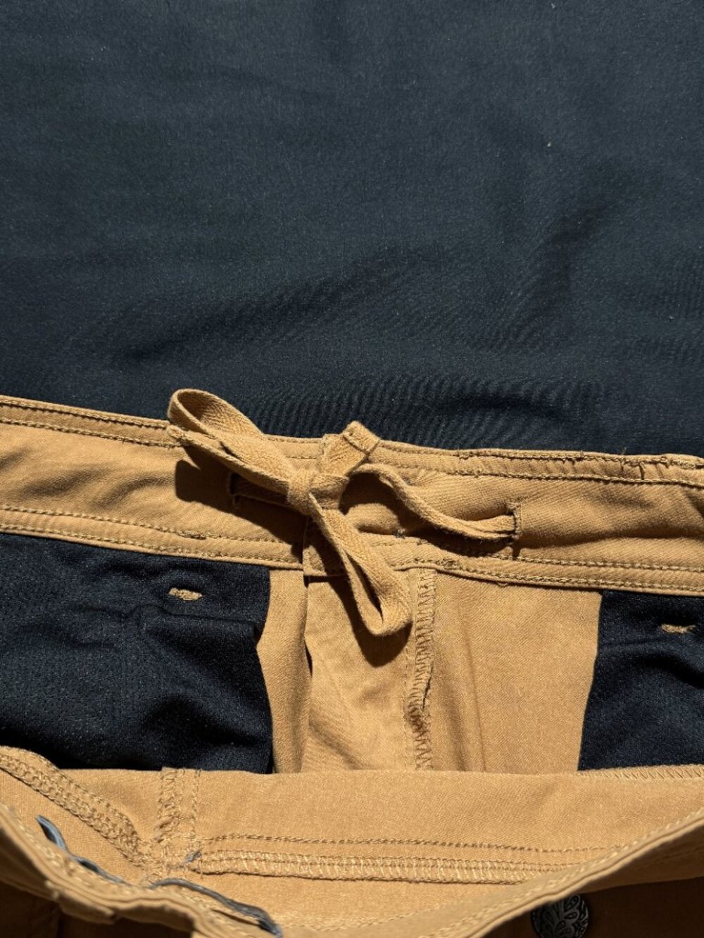 PrAna Womens Hiking Adventure Pants 6 Tan Stretch Hiking Straight Snap Hem - Picture 5 of 10